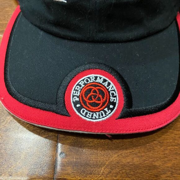 The Game Vintage Quantum Performance Tuned Car Parts Black Red Cap Hat One Size - Picture 5 of 8